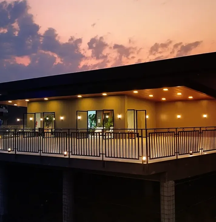 Vista externa do Centro de Eventos Complexo do Louvor em Ituporanga SC